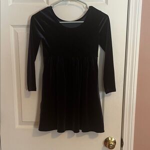 Old Navy Black Velvet Kids Dress